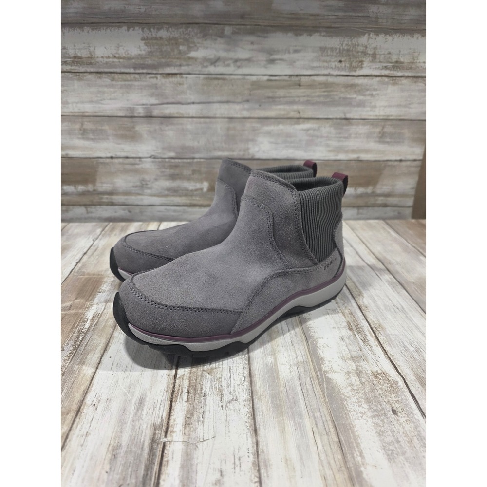 LL Bean Tek 2.5 Gray Suede Waterproof Winter Boots Women's Size 6 Medium Shoes